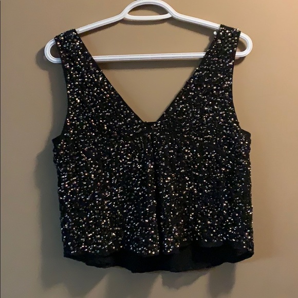 ❌SOLD❌Sparkly Crop Top - Picture 3 of 4